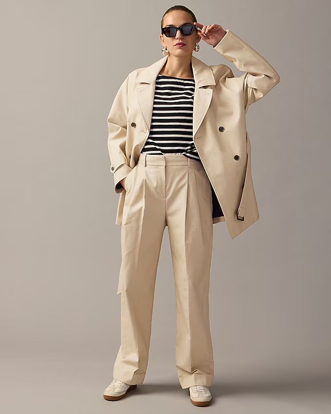 Collection wide-leg essential pant in trench canvas | J.Crew US