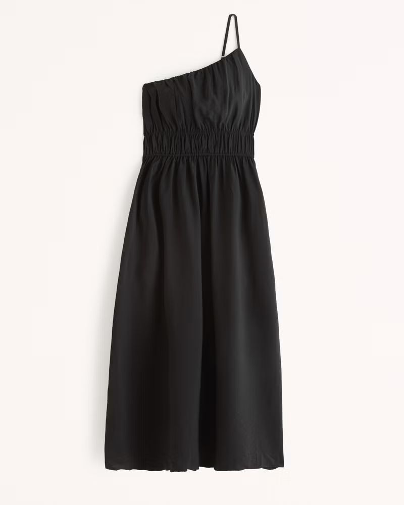 One-Shoulder Easy Waist Maxi Dress | Abercrombie & Fitch (US)