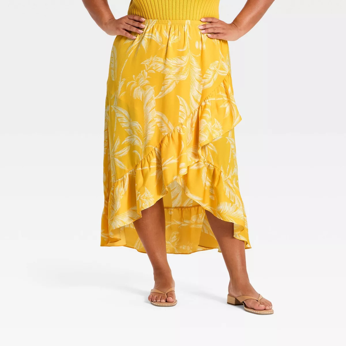 Women's Beachy Keen Maxi Skirt - A New Day\u2122 Yellow 3X | Target