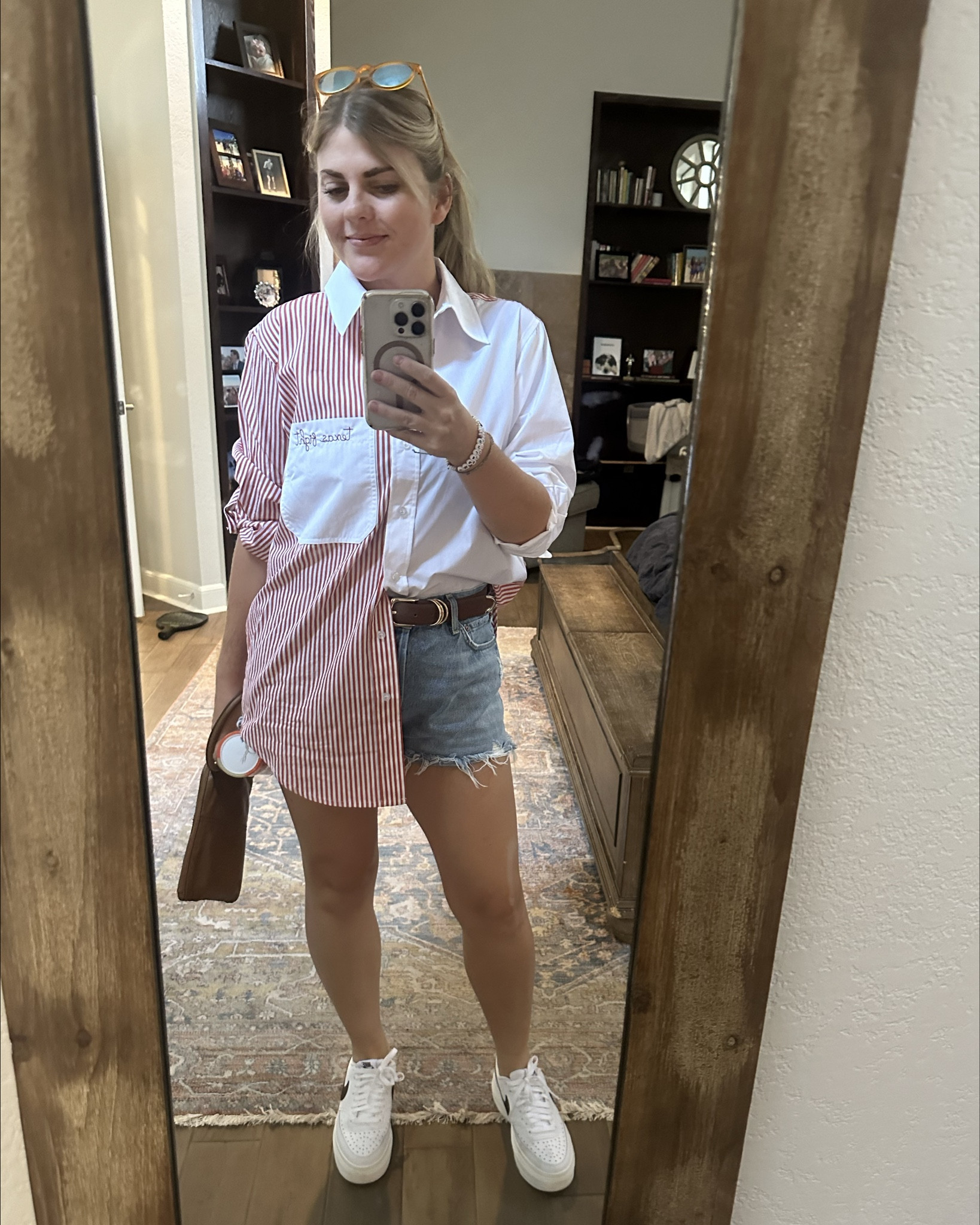 Longhorn Game day look! I got shirt embroidered on my own, but Katie Kime does for free #gameday #footballseason

#LTKSeasonal