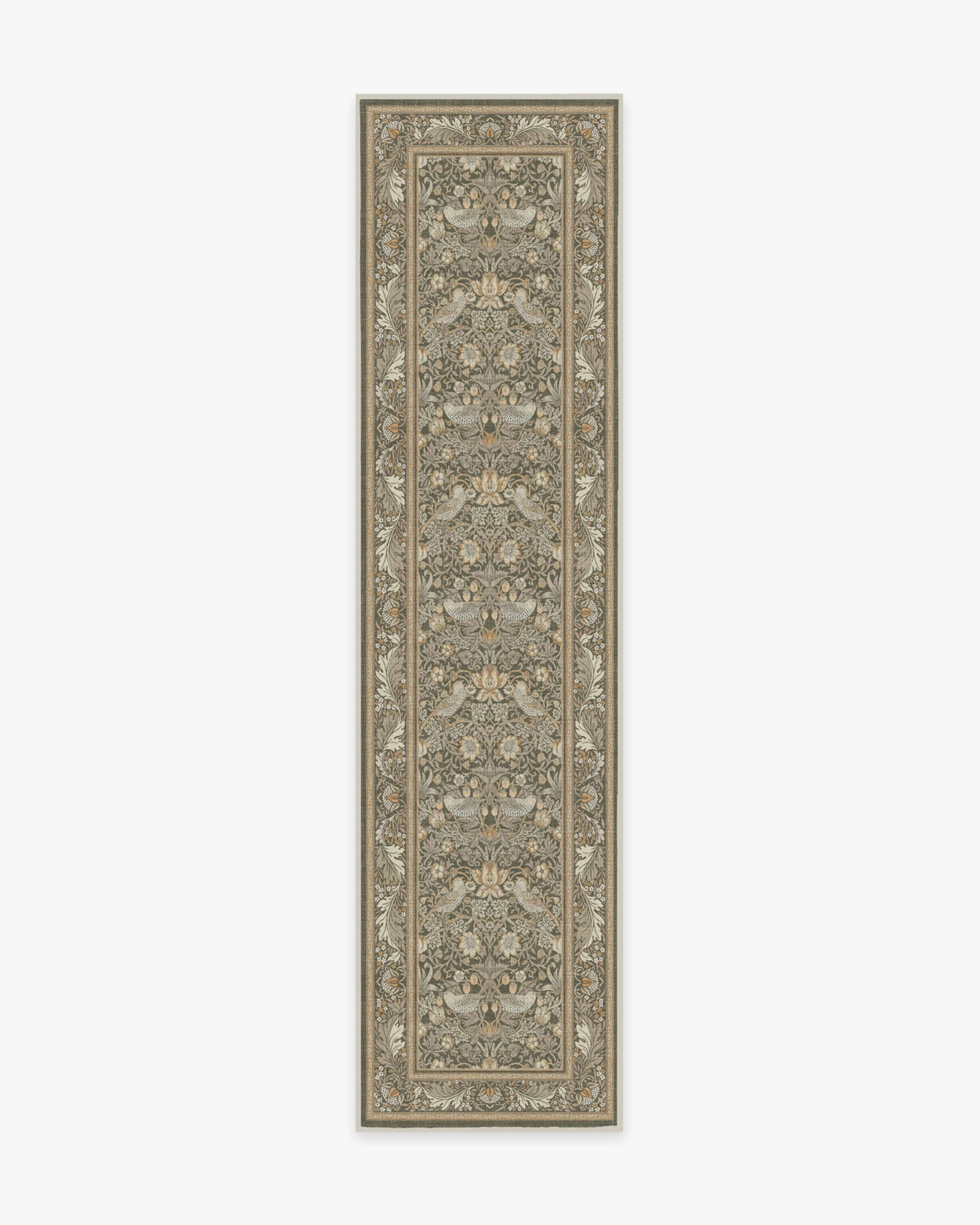 Strawberry Thief Stone Gold Rug | Ruggable