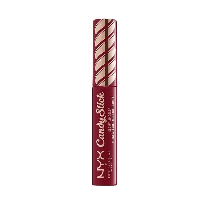 NYX PROFESSIONAL MAKEUP Candy Slick Glowy Lip Color Gloss - Single Serving (Wine Red)       Add t... | Amazon (US)