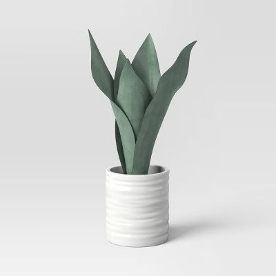Small Artificial Snake Plant in Pot - Threshold™ | Target
