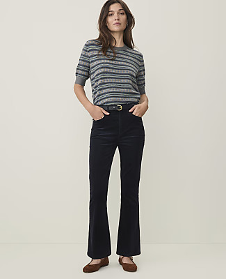 Ann Taylor Petite Weekend Cropped Boot Pant in Corduroy | Ann Taylor