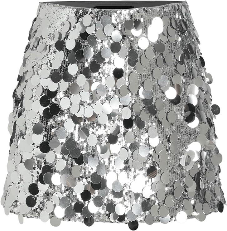CIDER Sequin Mid Waist Mini Skirt | Amazon (US)