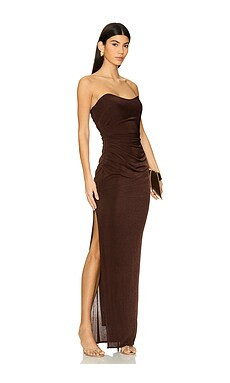 Katie May Sway Gown in Chocolate from Revolve.com | Revolve Clothing (Global)