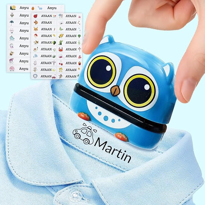 VICVIK Tampon Vetement Enfant,Tampon Encreur Textile,Tampon Prenom Vetement Enfant,Tampon Vetemen... | Amazon (FR)