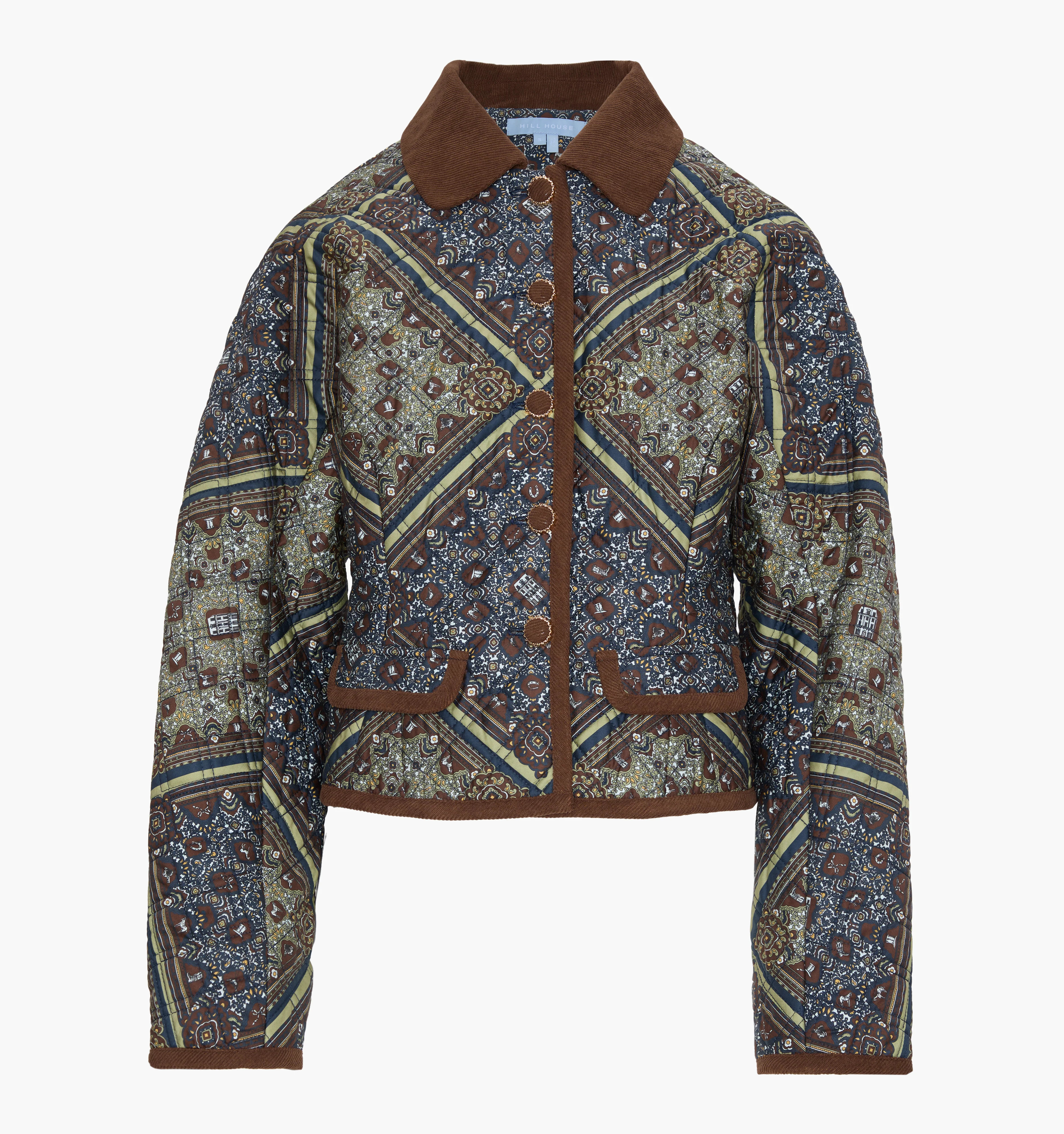 The Dax Jacket | Olive Equestrian Scarf / XXXS | 100% Cotton | Hill House Home | Hill House Home US