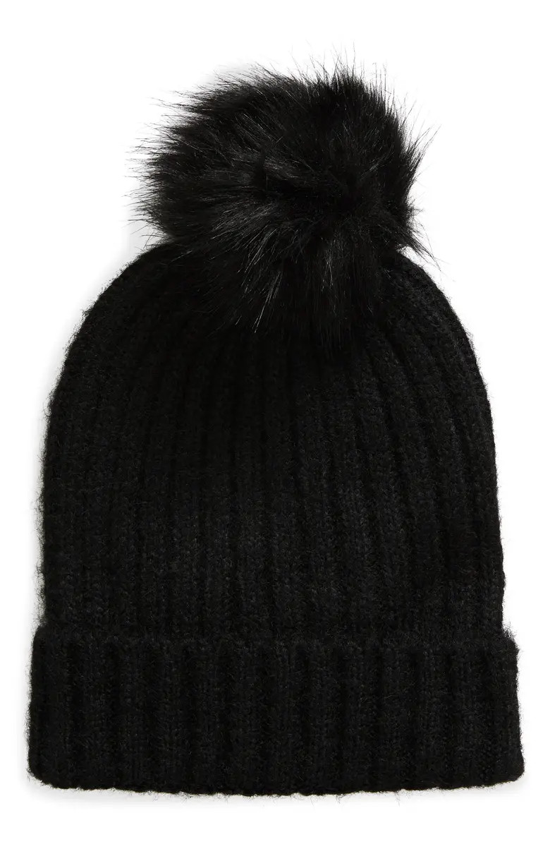 Faux Fur Pom Beanie | Nordstrom