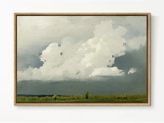 Southandart Vintage Landscape Wall Art Print Cloudy Sky and | Etsy | Etsy (US)