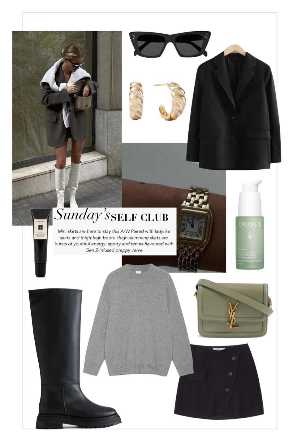 Mini skirt // knee high boots // blazer

#LTKbeauty #LTKstyletip #LTKSeasonal