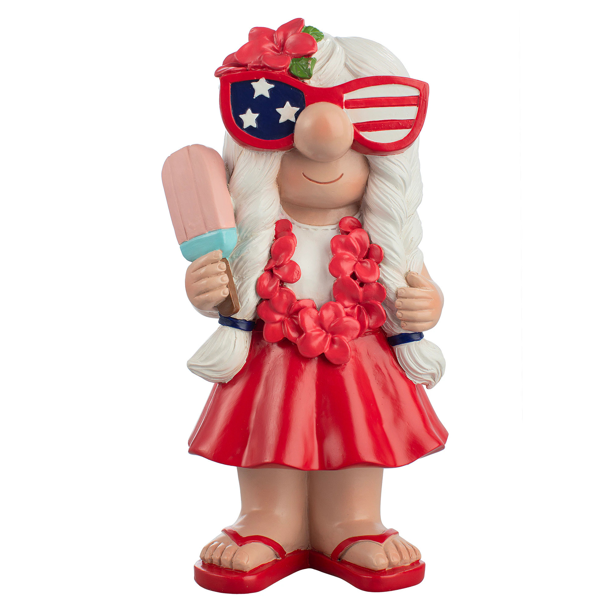 Holiday Living Indoor Free standing Gnome with Popsicle Sculpture 4th of July Decor one_size | IAPT-005 | Lowe's