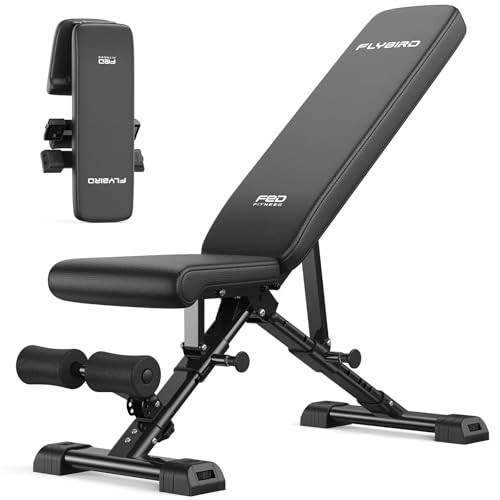 FLYBIRD WB5 Weight Bench, ASTM-Certified 800LBS Adjustable Weight Bench Workout Bench Foldable fo... | Amazon (US)