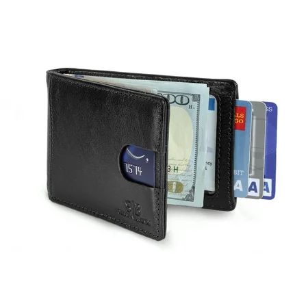 SERMAN BRANDS Slim Wallets for Men. Mens Wallet with Money Clip. Thin, Minimalist RFID Blocking Cred | Walmart (US)