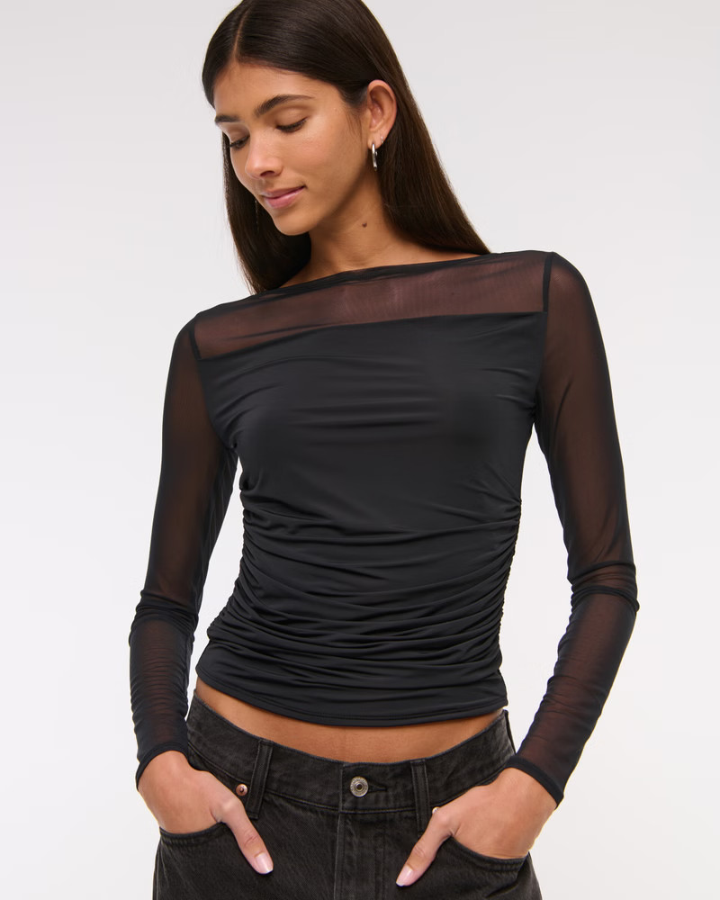 Mesh Slash Top | Abercrombie & Fitch (US)