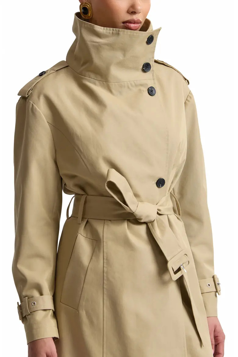 Belted Cotton Blend Trench Coat (Women) | Nordstrom | Nordstrom