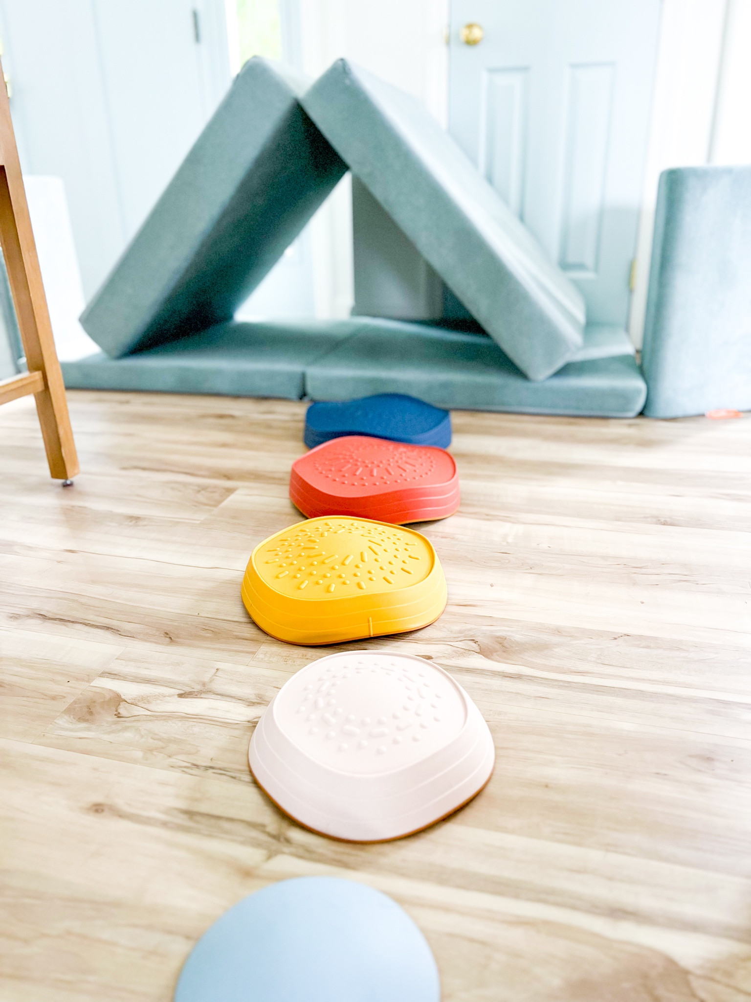Montessori stacking stones and nugget couch configuration 🙌🏻 #LTKToys #LTKPlay #LTKKids