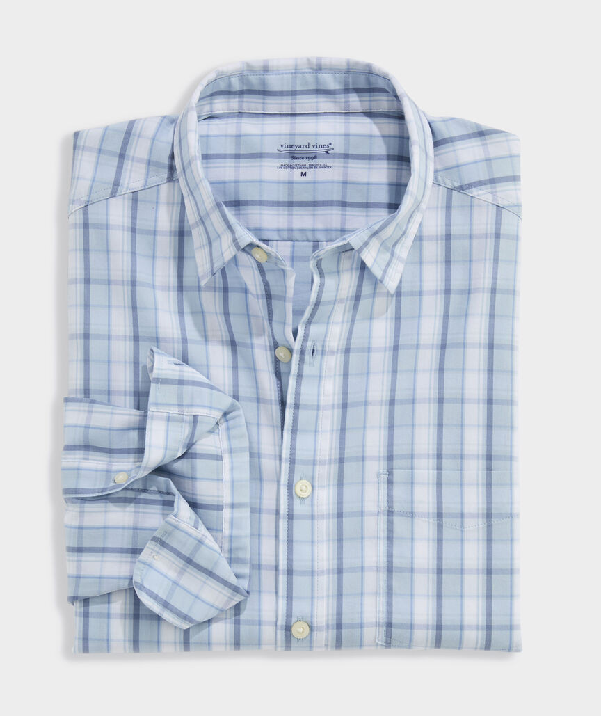 Performance Higgs Beach Plaid Backbay Shirt | vineyard vines