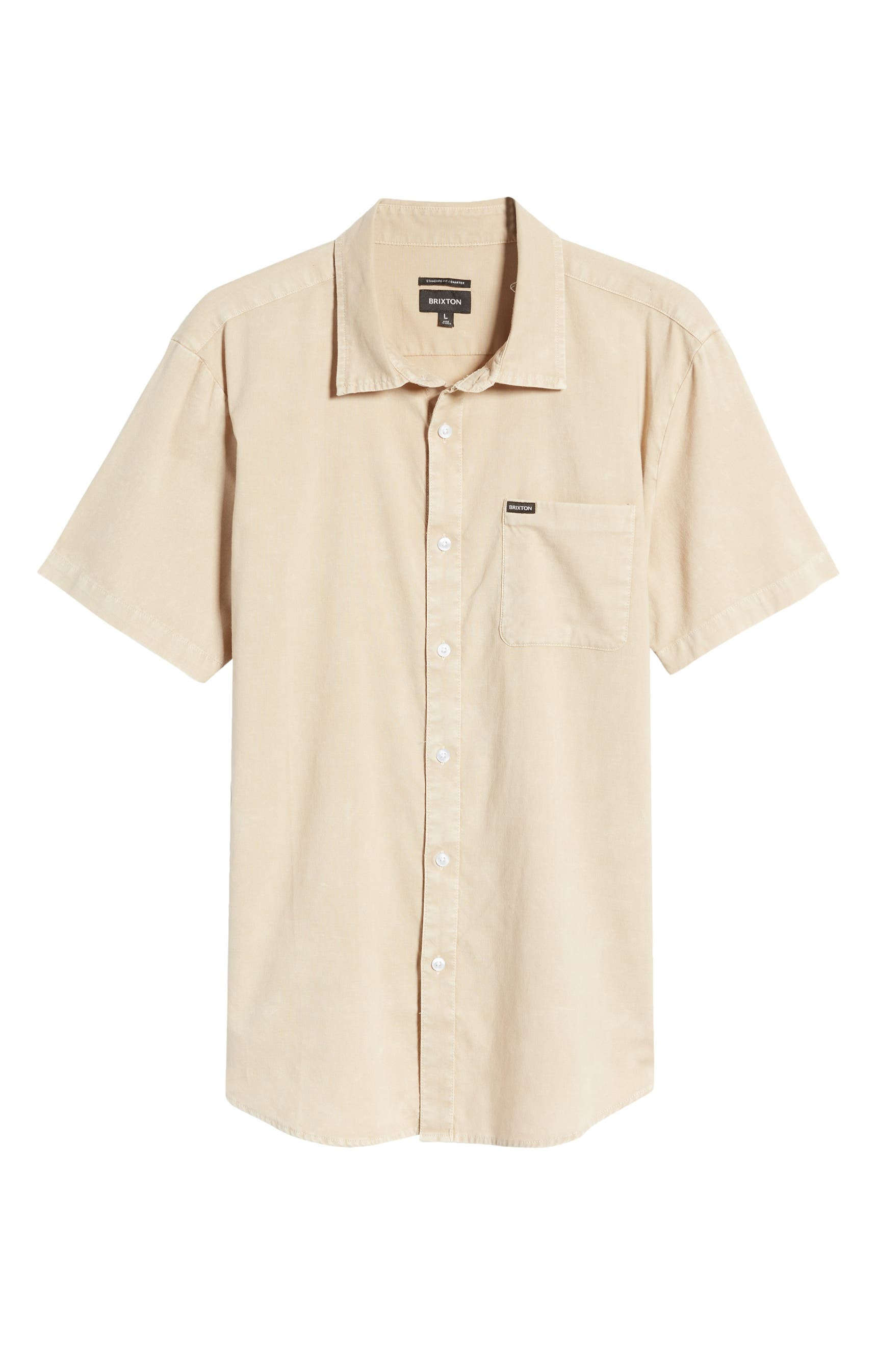 Brixton Charter Oxford Woven Short Sleeve Button-Up Shirt | Nordstrom | Nordstrom