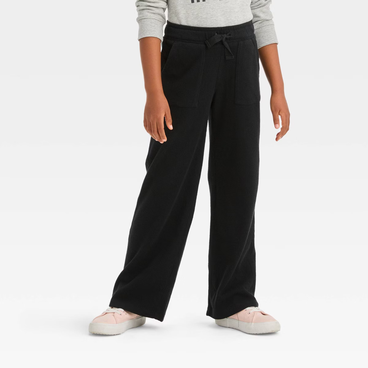 Girls' Wide Leg Pull-On Terry Pants - Cat & Jack™ | Target