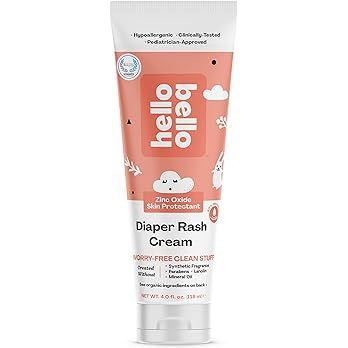 Amazon.com: Hello Bello Diaper Rash Cream, Vegan Cruelty-Free Non-Nano Zinc Oxide, 4 fl. oz : Eve... | Amazon (US)
