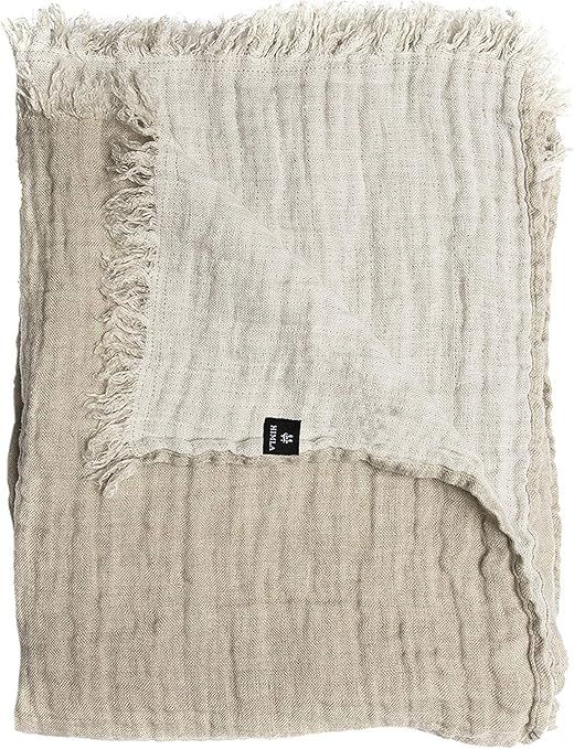 Himla Hannelin Throw, 130x170cm, Natural/White | Amazon (UK)