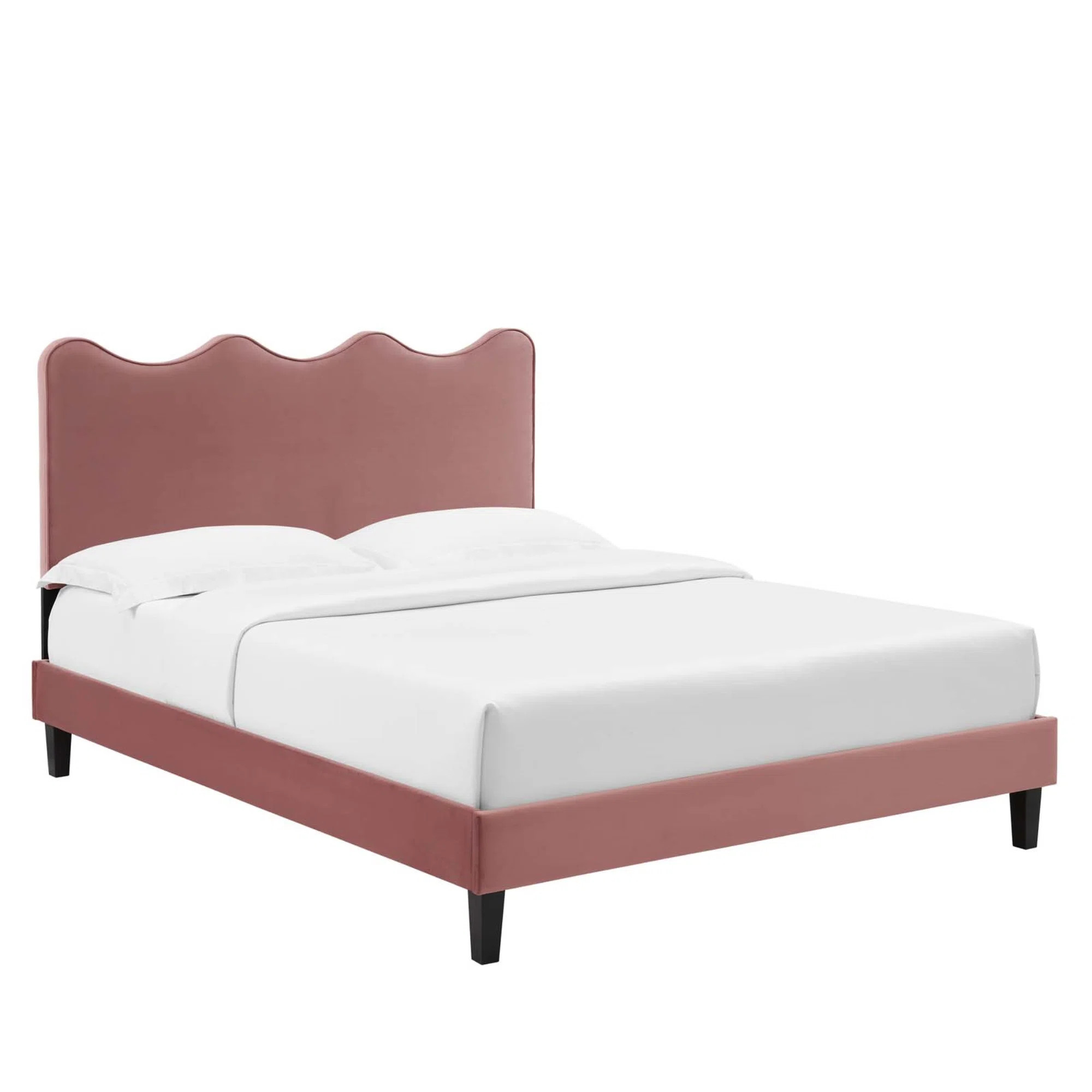 Modway Current Performance Velvet Platform Bed | Wayfair North America