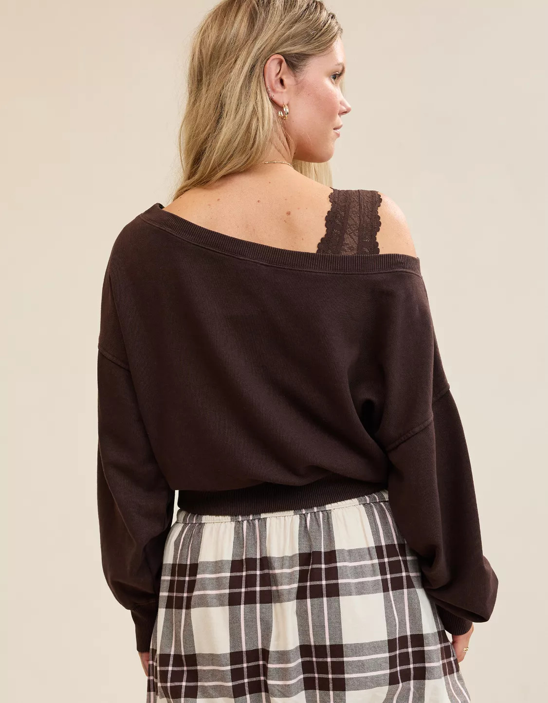 Aerie Off The Shoulder Sweatshirt | American Eagle Outfitters (US & CA)
