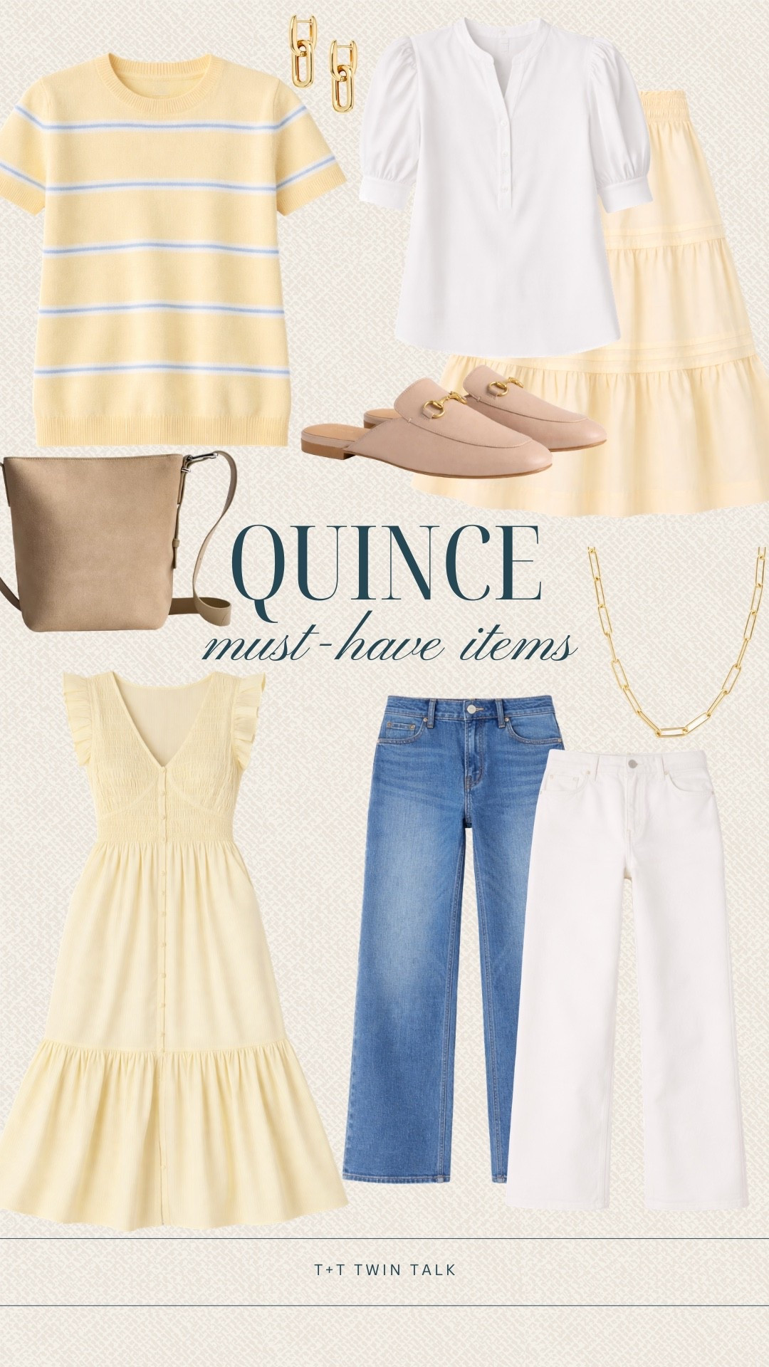 The yellow dress is an easy standout with its shape and button detail. The striped knit and white blouse give you simple options that still feel pulled together. The jeans and neutral bag round it out with pieces you’ll keep reaching for.

#LTKMidsize #LTKSeasonal #LTKOver40