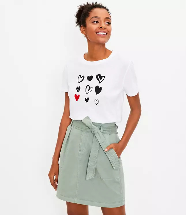 Boxed Heart Surf Tee | LOFT