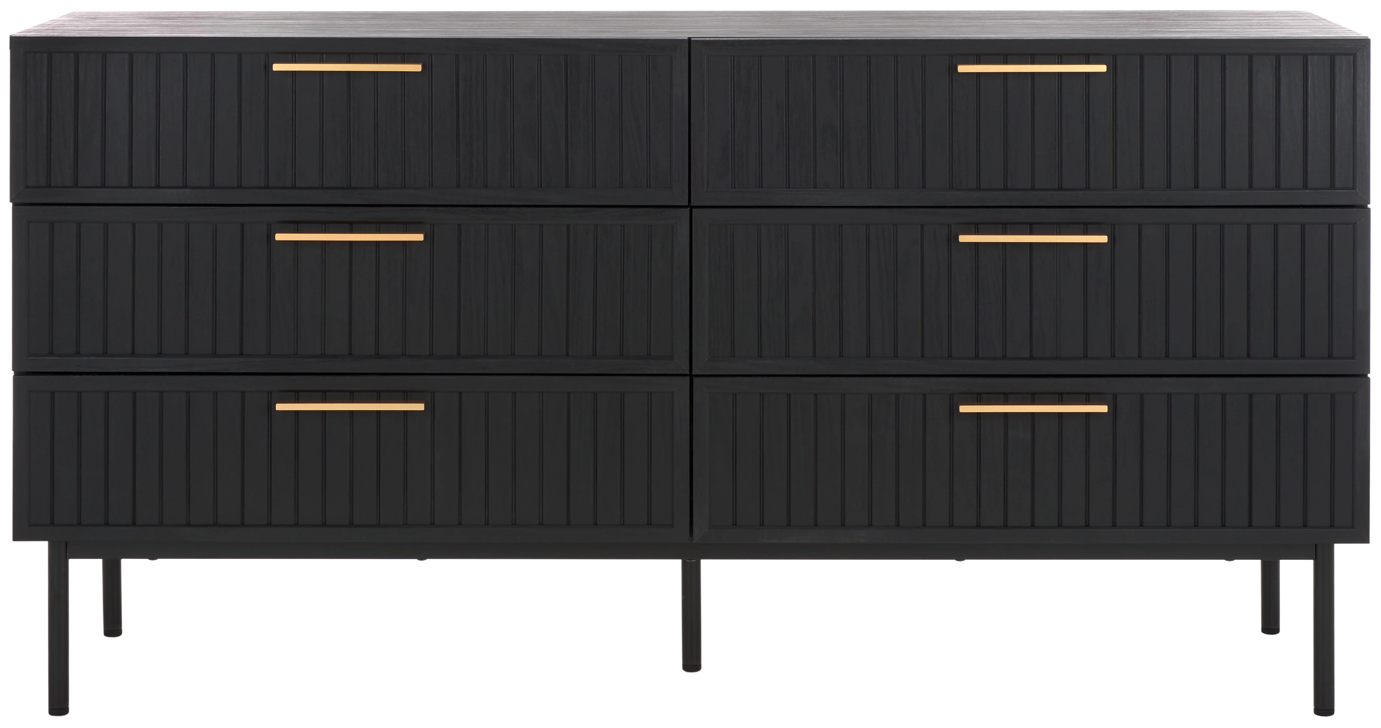 Starns 6 Drawer 63.07" W Double Dresser | Wayfair North America
