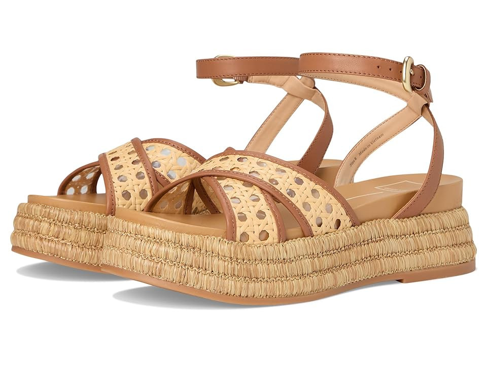 Dolce Vita Wriley Women's Sandals Saddle Woven Raffia: 10 M | Zappos.com