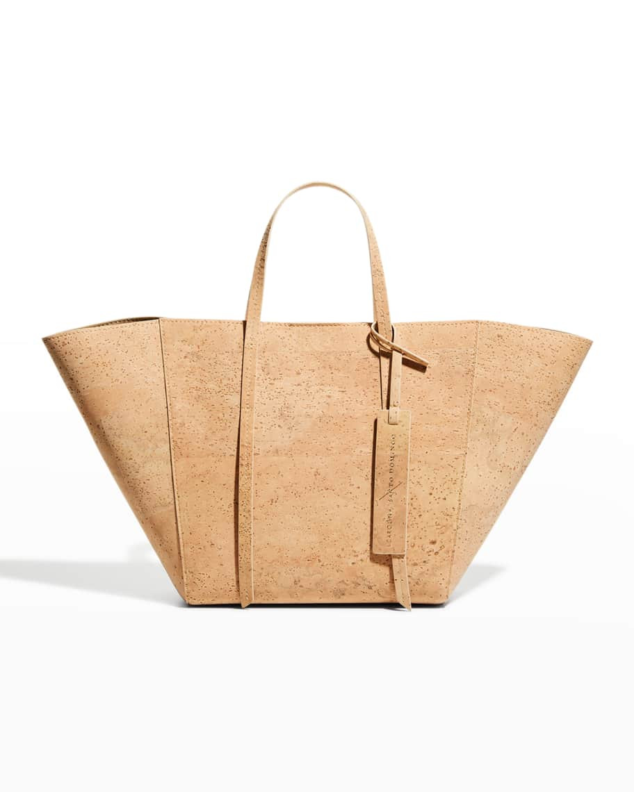 Carolina Santo Domingo Caspia Mini Shearling Tote Bag | Neiman Marcus