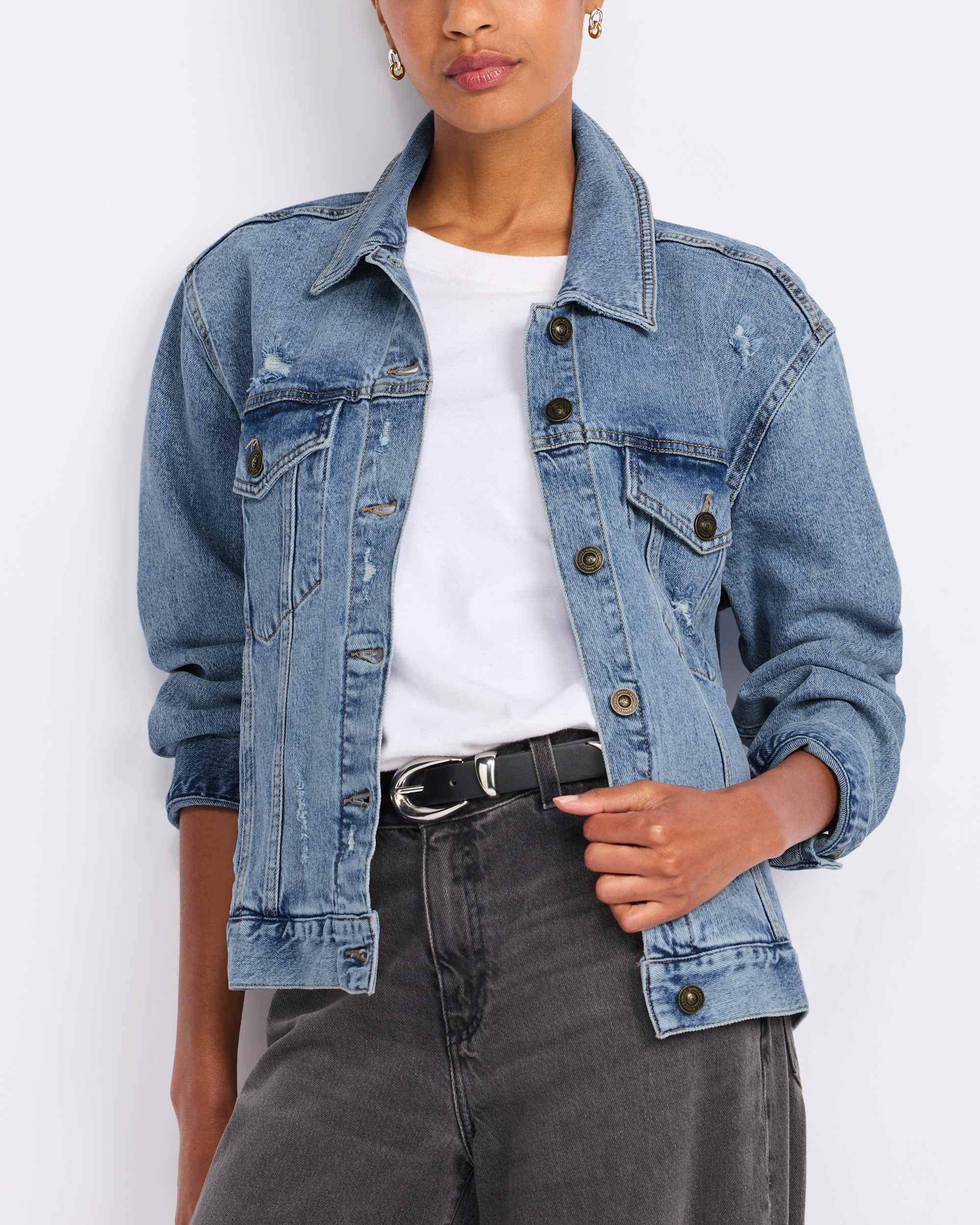 Jemma Perfectly Oversized Denim Jacket | Stitch Fix