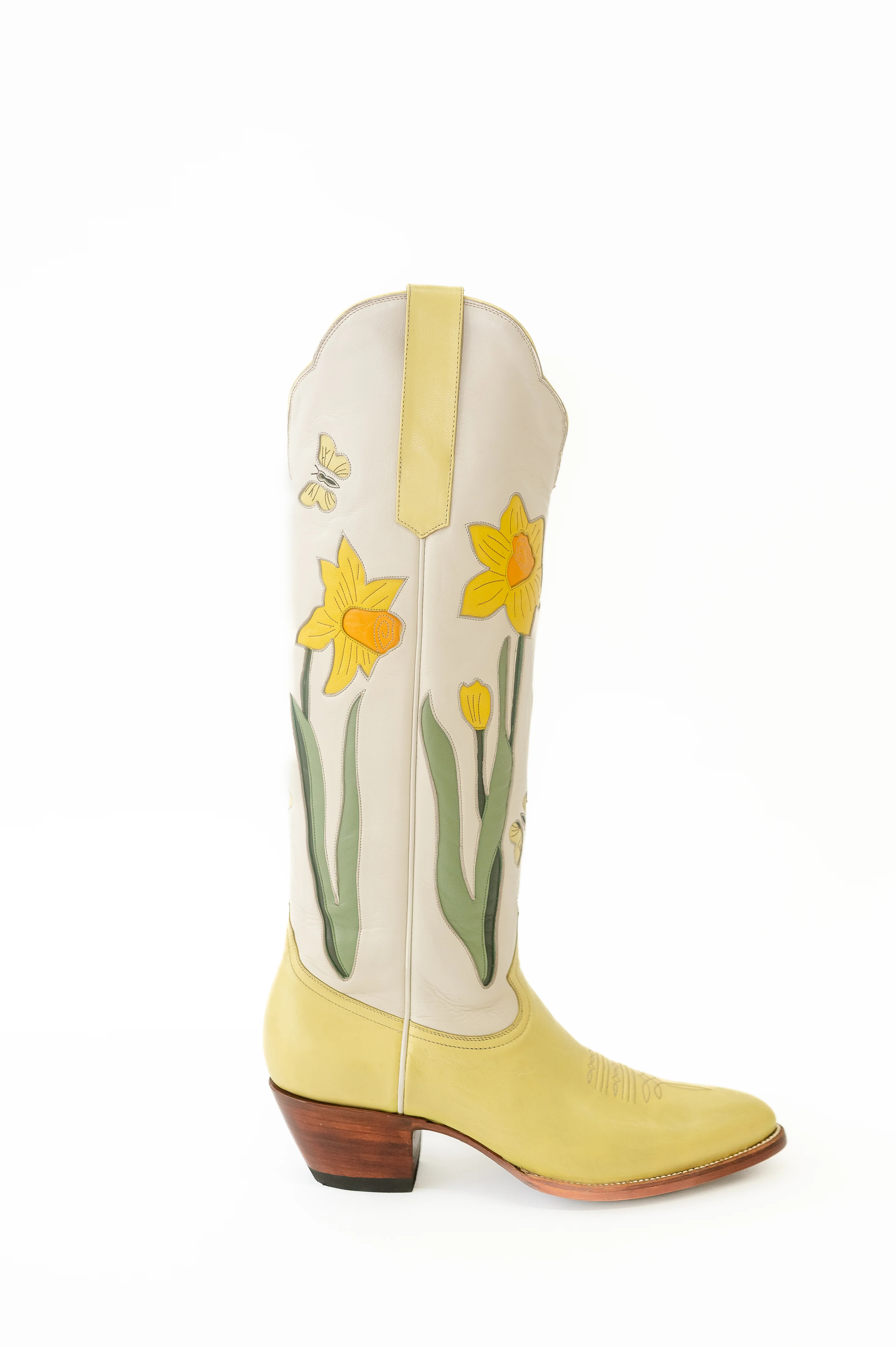 Maes Daffodil Cowgirl Boot in Yellow | Petite Paloma