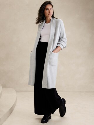Ribbed Sweater Duster | Banana Republic Factory