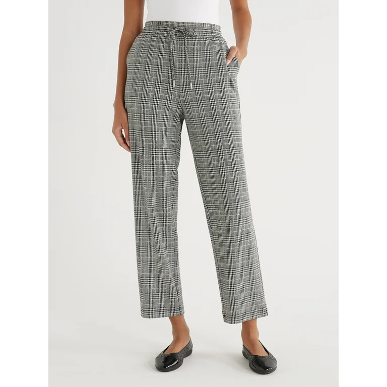 Time and Tru Women's Pull On Knit Pants, 28" Inseam, Sizes XS-XXXL | Walmart (US)
