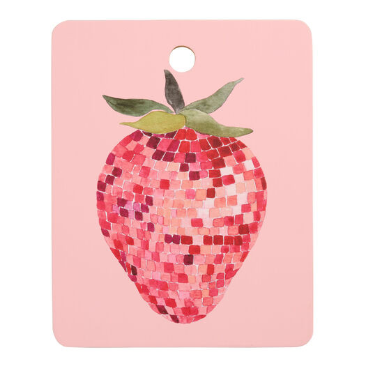 Society6 Small Bamboo Disco Strawberry Cutting Board by World Market | World Market