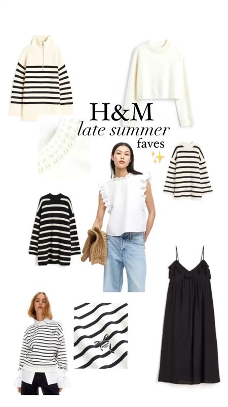 H&M Site-wide Sale Faves ✨✨✨ Fave purchases as well as some items I’m ordering: from colorful end-of-summer ruffles to transitional neutrals!

* the beaded sweaters were some of my favorite and most worn purchases last fall

* stripe sweater dresses with tights and flat boots are a staple in my fall wardrobe, year-to-year

* the black maxi is one known in several colors and love the versatility of 

#LTKSeasonal #LTKsalealert #LTKSale