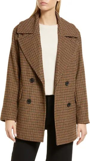 Short Herringbone Peacoat | Nordstrom