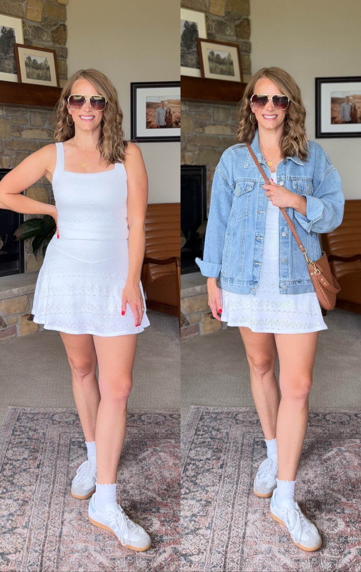 such a cute summer outfit - all white with a pop of denim!

#LTKgrwm #LTKOver40 #LTKPetite