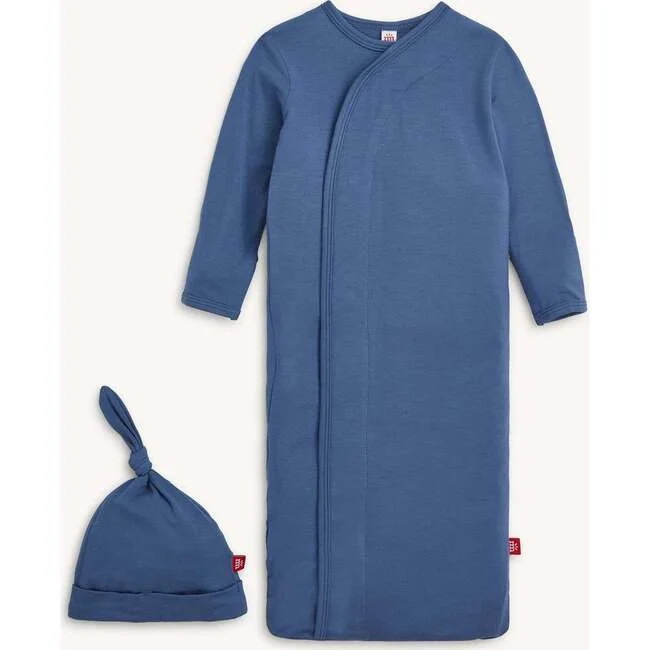 Magnetic Me | Gown & Hat Set BANBRIDGE BLUE (Multicolor, Size Newborn) | Maisonette | Maisonette