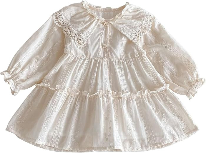 Spring Baby Toddler Girls' Long Sleeve Princess Dress - Cute & Stylish Outfit for Spring/Fall | Amazon (US)