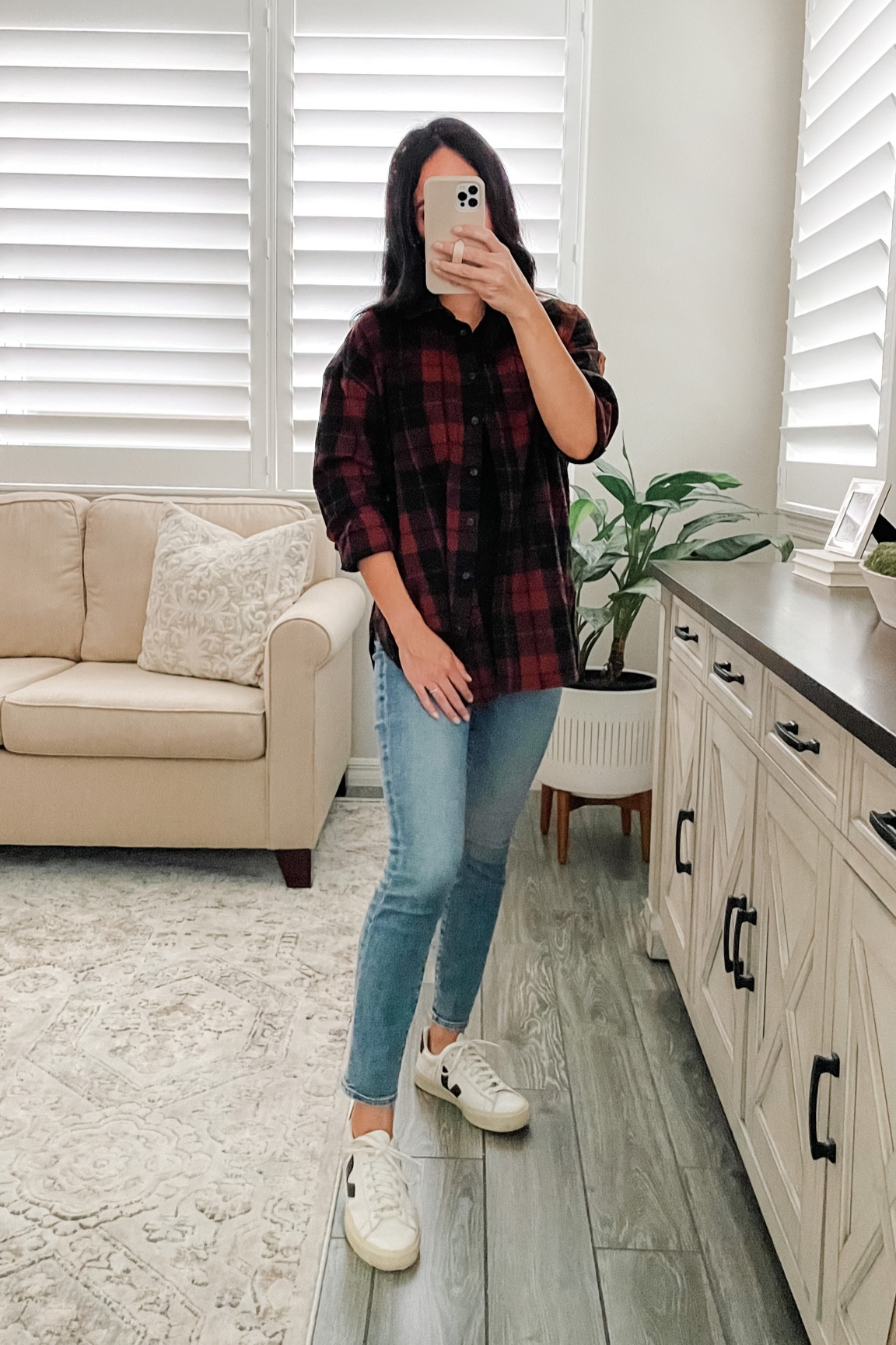 Women’s Flannel 
Jeans and flannel 
Veja sneakers 
Fall outfit inspo 
Fall fashion 
Fall trends 

#LTKSeasonal #LTKSale #LTKstyletip