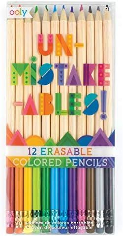 OOLY, UnMistakeAbles Erasable Colored Pencils, Stress and Mess Free Marker Pack You Can Erase, Dr... | Amazon (US)