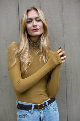 Layering Turtleneck - Chartreuse | Marea