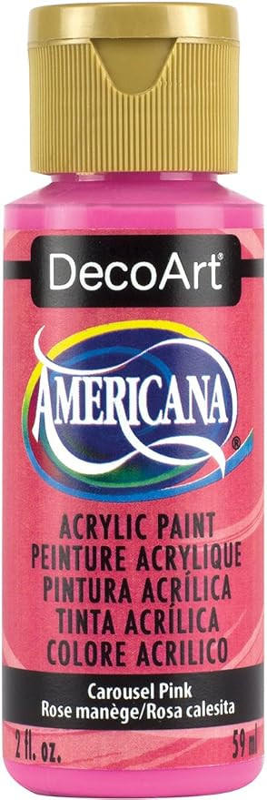 DecoArt Americana Acrylic Paint, 2-Ounce, Carousel Pink | Amazon (US)