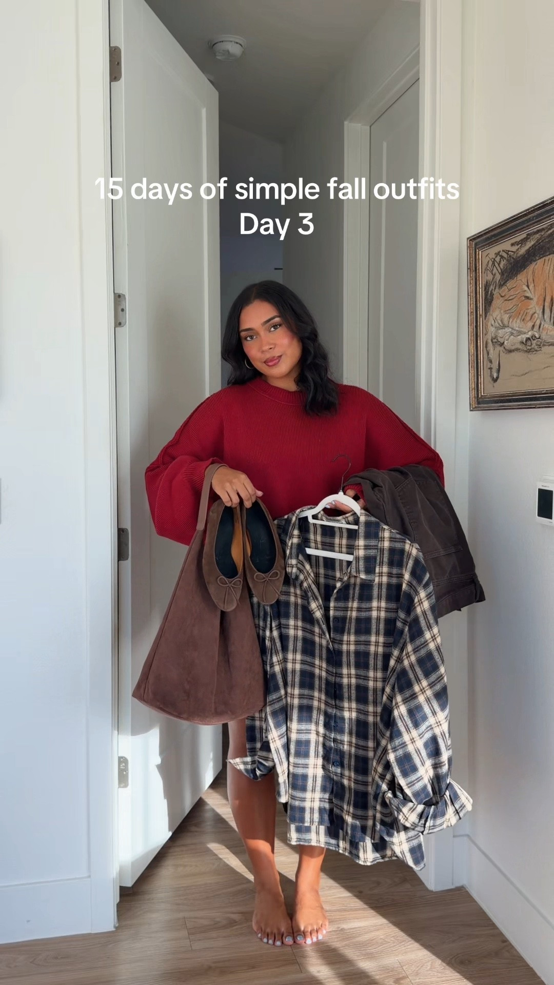 an oversized flannel alwaysss (got this one from @Princess Polly US , sized up to a US 10 for a looser fit, it’s SO comfy)