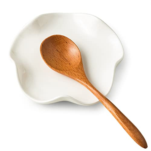 Cute Spoon Rest for Stove Top, Ceramic Spoon Holder for Kitchen Counter, 5.3 Inches Coffee Spoon ... | Amazon (US)