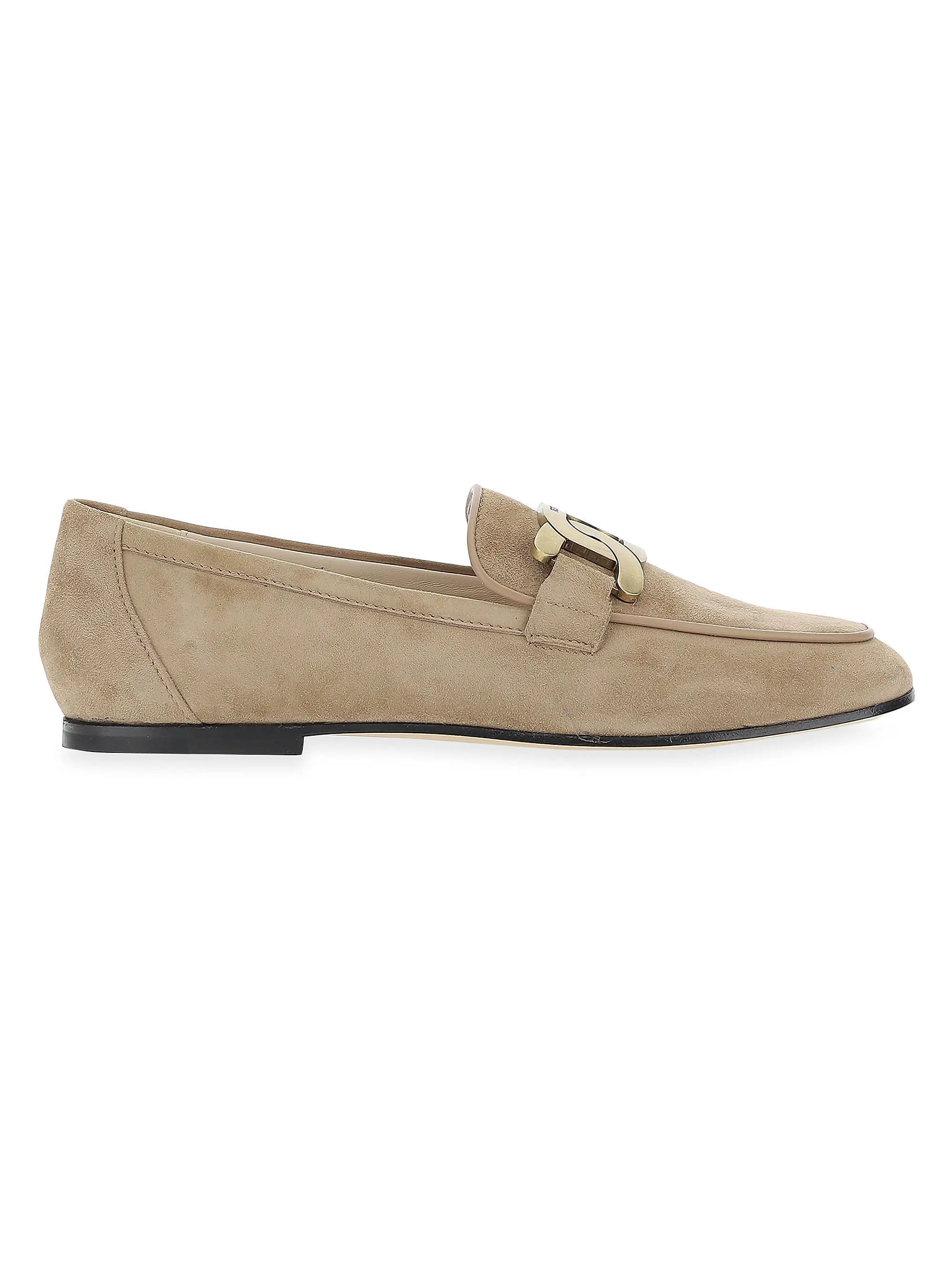 Tod's79A Kate Chain Suede Loafers | Saks Fifth Avenue